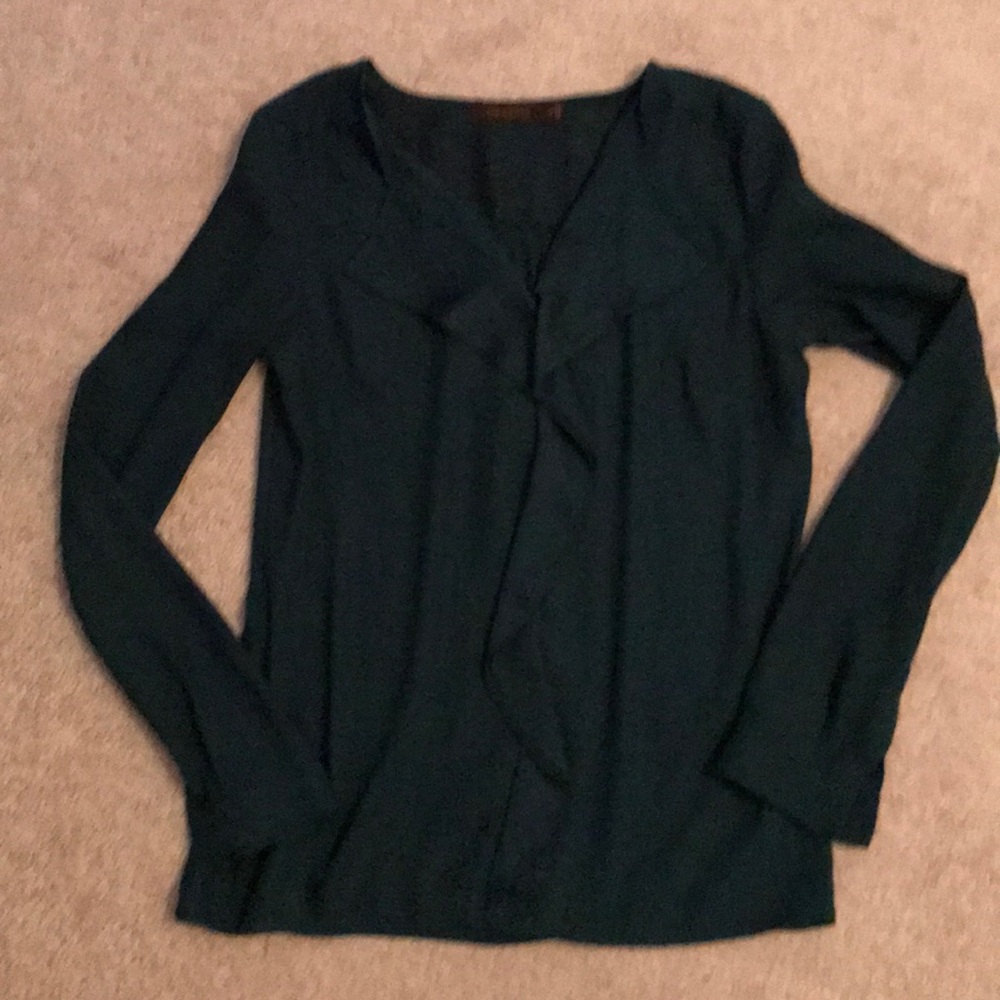 The Limited Ruffle Front Blouse